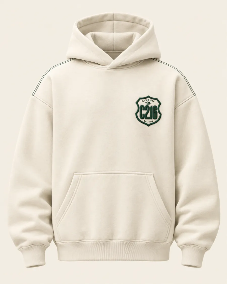 Hoodie crème puff